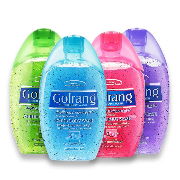 شامپو بدن دانه دار گلرنگ