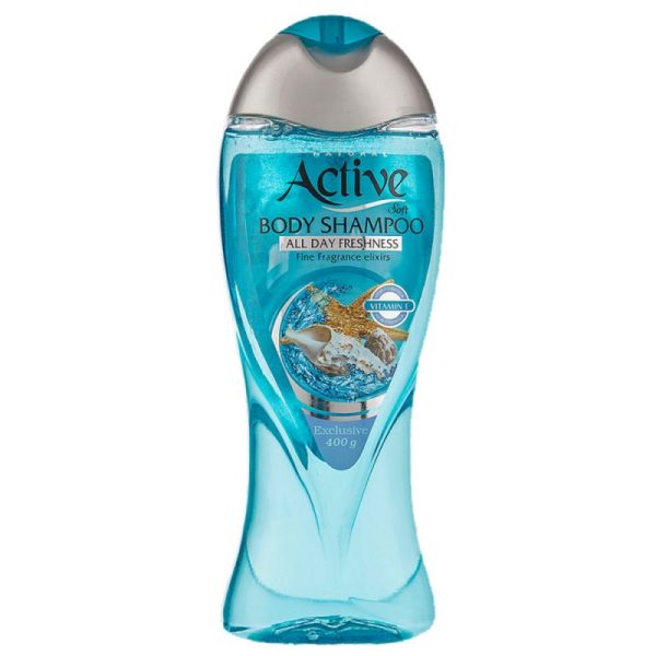 شامپو بدن شفاف اکتیو - آبی