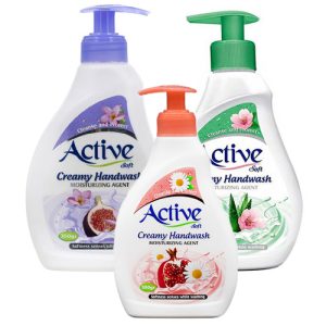 مایع دست پمپی اکتیو - کرمی