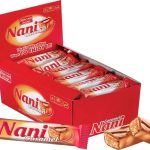 شکلات بار مغزدار نوقا و کارامل نانی
